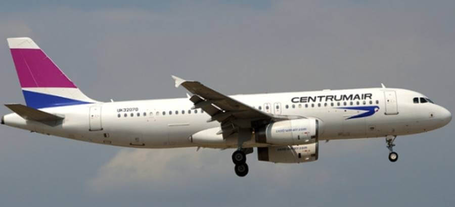 Airbus A320-200 Centrum Air с бортовым номером UK32070, самолёт «Амир Темур»